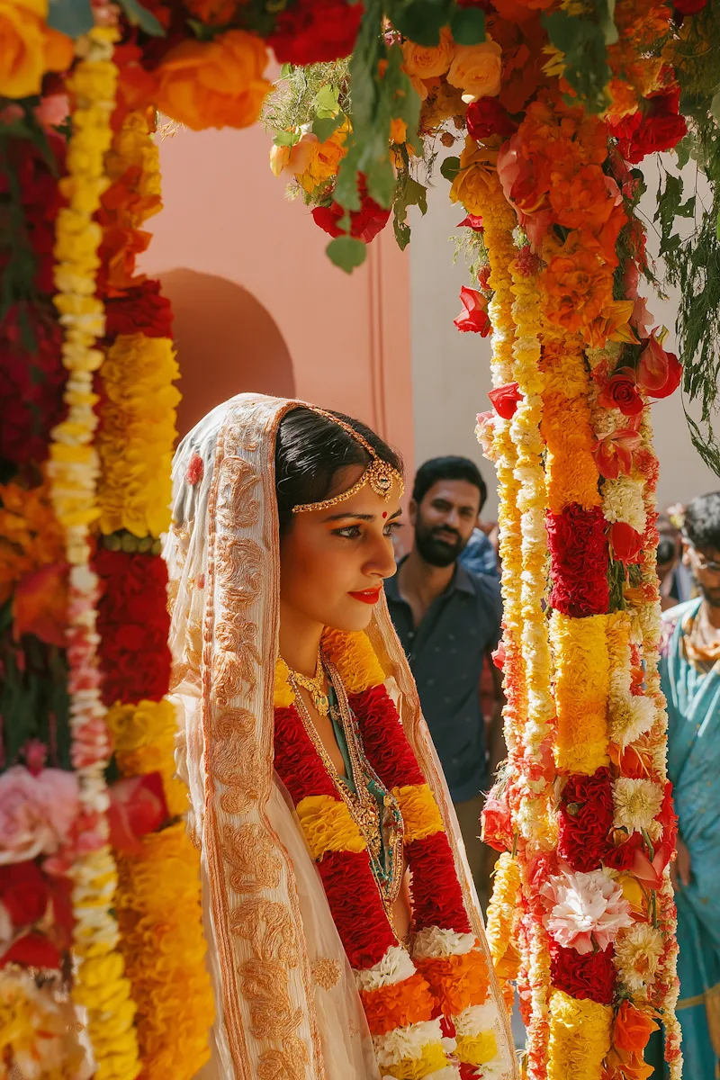 Cultural Ceremony with Floral Decorations