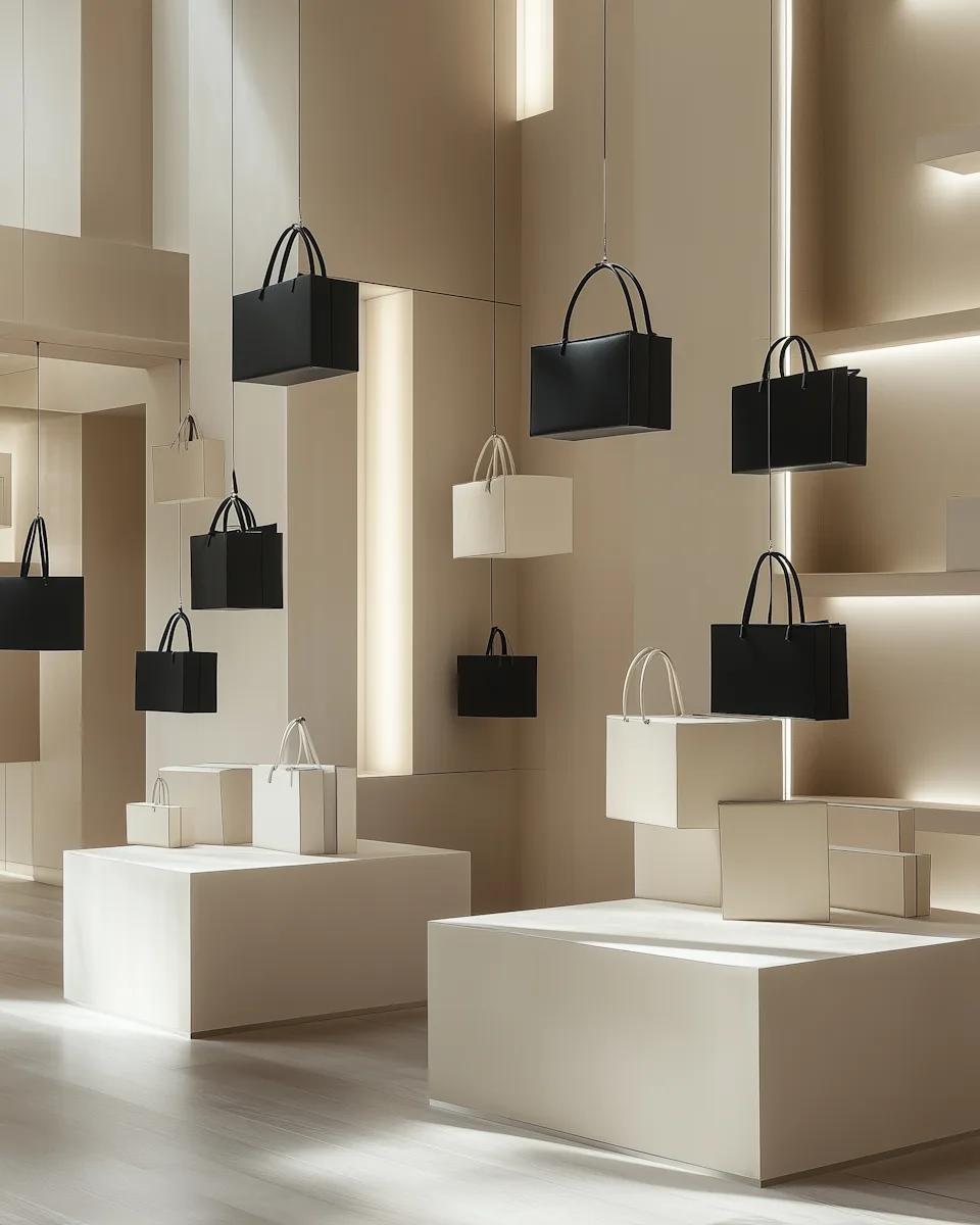 Modern Handbag Display